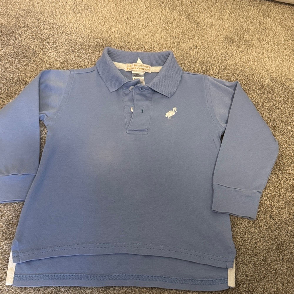 The Beaufort Bonnet Company Sky Blue Polo